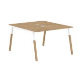 Стол FWST 1113 Дуб Гамильтон/Белый-Бук 1180х1370х733 FORTA Стол FWST 1113 Дуб Гамильтон/Белый-Бук 1180х1370х733 FORTA