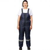 Полукомбинезон рабочий зимний женский з46-ПК синий (р.52-54) 170-176