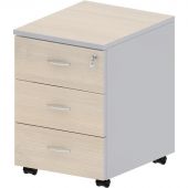 Тумба Easy St . выкатная 911274 (440) 3 ящ. св.дуб/сер