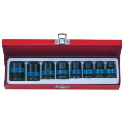 Набор головок ударных торцевых 1/2,шестигранные,10-24мм,8предм.KING TONY