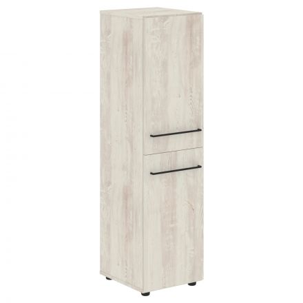 Шкаф колонка с 2-мя глухими малыми дверьми LMC 40.4 Сосна Эдмонт 400х430х1517 LOFTIS