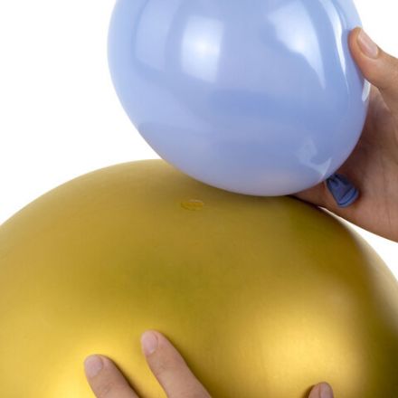 Шары воздушные НАБОР ДЛЯ ДЕКОРА "Нежность", 105 шаров, голубой/мятный/золото, BRAUBERG KIDS, 591896