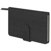 Еженедельник датированный 2026 МАЛЫЙ ФОРМАТ 95х155 мм, А6, BRAUBERG "Augustus", под кожу, черный, 117186