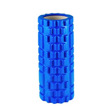 Ролик массажный для йоги и фитнеса, 33х14 см, EVA, синий, с выступами, DASWERK (ДАСВЕРК), 680024