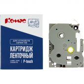 Картридж Комус TZE-314(Brother TZE-314 золотой на черном ,6мм/8м)