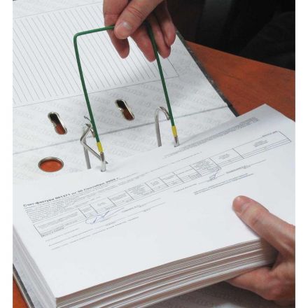 Механизм для скоросшивателя Attache разъемный металлопластиковый зеленый (80х120 мм, 10 штук в упаковке)