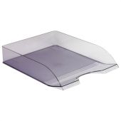 Лоток горизонтальный для бумаг "Дельта", А4 (315х250х60 мм), тонированный серый, ЛТГ-30464