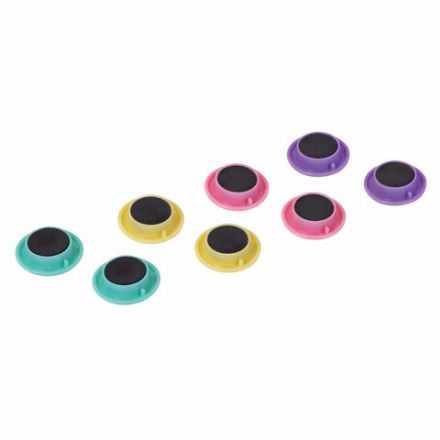 Магниты 30 мм, НАБОР 8 шт., BRAUBERG "PASTEL", блистер, 272518