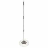 Швабра для наборов для уборки с круглой насадкой из микрофибры, черенок 130 см, LAIMA, 606745