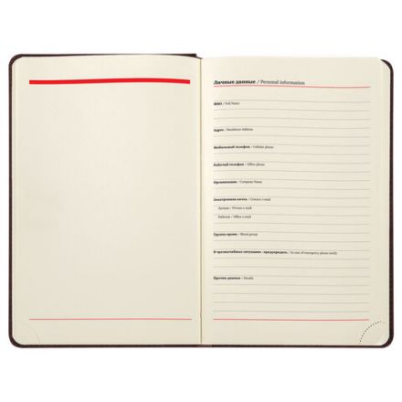 Ежедневник недатированный А5 138х213 мм BRAUBERG "Status", под кожу, 160 л., серо-голубой, 113365