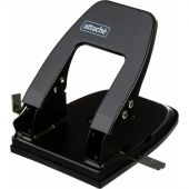 Дырокол Attache до 30 листов, с линейкой, цвет черный