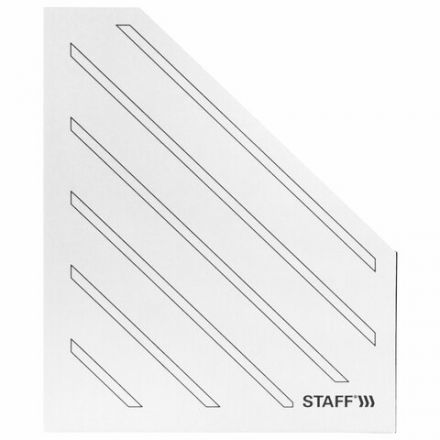 Лоток вертикальный для бумаг (260х320 мм), 75 мм, до 700 листов, микрогофрокартон, STAFF, БЕЛЫЙ, 128881 Лоток вертикальный для бумаг (260х320 мм), 75 мм, до 700 листов, микрогофрокартон, STAFF, БЕЛЫЙ, 128881