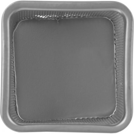 Подставка для письменных принадлежностей Attache (квадратная, 80х80х98 мм, металлическая сетка, серебро)