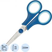 Ножницы Attache Economy 140 мм с пласт. прорезин. ручками, цвет синий