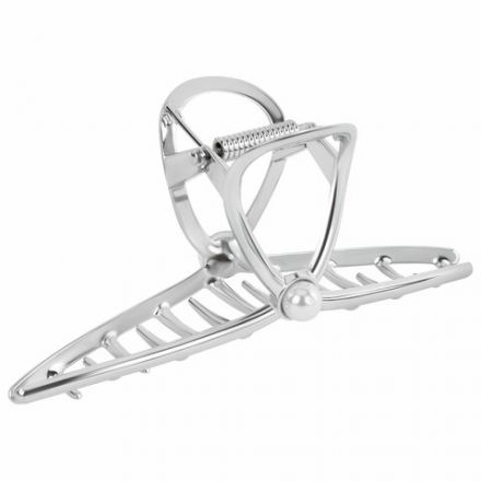 Краб для волос 11 см, с жемчужинкой, серебристый, MONTE VITA (МОНТЕ ВИТА), 457017