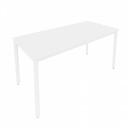 Slim Стол письменный на металлокаркасе С.СП-6 Белый/Белый металл 1580*720*750