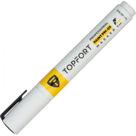 Маркер лаковый TOPFORT Paint 6 мм белый