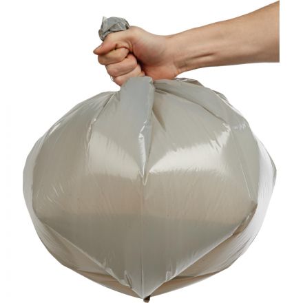 Мешки для мусора на 60 л Особопрочные серые (ПВД, 40 мкм, в рулоне 20 шт, 60х75 см)