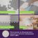 Коврик-пазл напольный 1,2х1,2 м, 16 шт., 30х30 см, толщина 1 см, серый, черный, светло-серый, ЮНЛАНДИЯ, 664817