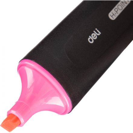 Маркер текстовыделитель Deli Delight 1-5 мм розовый ES600