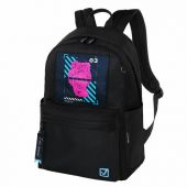 Рюкзак BRAUBERG FASHION CITY универсальный, карман-антивор, "The original", черный, 44х31х16 см, 271674 Рюкзак BRAUBERG FASHION CITY универсальный, карман-антивор, "The original", черный, 44х31х16 см, 271674