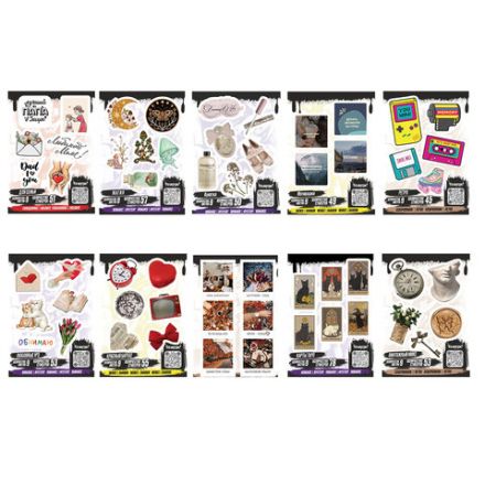 Наклейки виниловые, 45-78 шт., 9 листов, А6, "ЯРКИЕ ДИЗАЙНЫ", АССОРТИ, NALEPKING Наклейки виниловые, 45-78 шт., 9 листов, А6, "ЯРКИЕ ДИЗАЙНЫ", АССОРТИ, NALEPKING