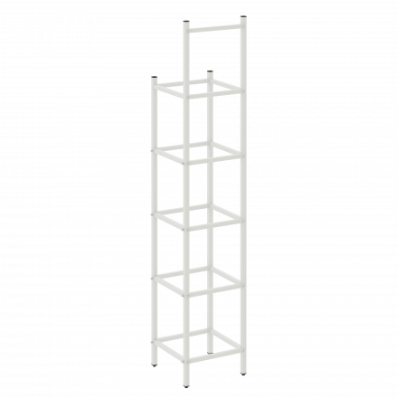 Loft Угловой проходной переходной модуль VR.L-SL.UPK-3.4.5 Белый металл 446*446*2280