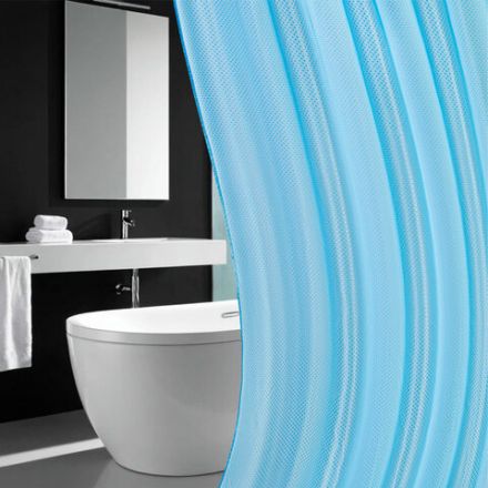 Шторка для ванной ПОЛИЭСТЕР, 180х200 см, кольца в комплекте, ГОЛУБОЙ БРИЛЛИАНТ, PRIMILA (ПРИМИЛА), 700096 Шторка для ванной ПОЛИЭСТЕР, 180х200 см, кольца в комплекте, ГОЛУБОЙ БРИЛЛИАНТ, PRIMILA (ПРИМИЛА), 700096