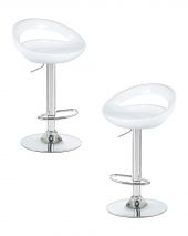 Набор 2 шт Стул барный DOBRIN DISCO, белый
