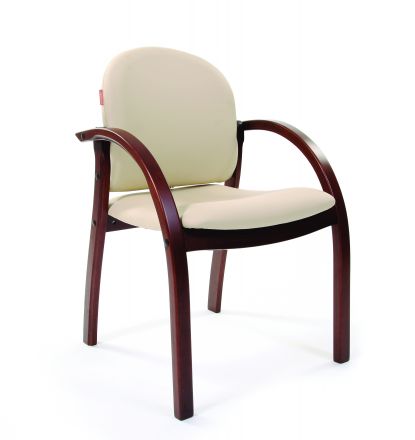 Офисное кресло Chairman 659 Россия  к.з. Терра 101 беж матовый/темный орех