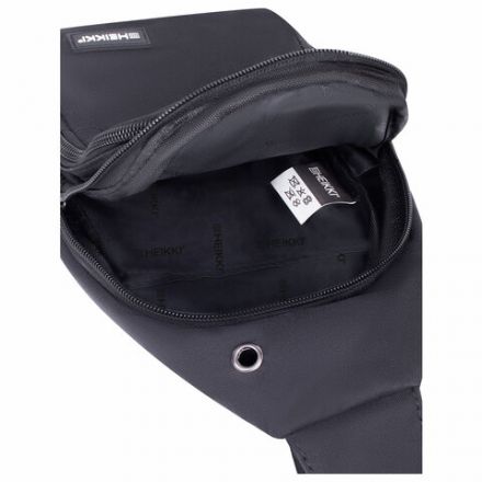 Рюкзак однолямочный HEIKKI DRIVE (ХЕЙКИ), 2 отделения, черный, 30х17х6 см, 272539 Рюкзак однолямочный HEIKKI DRIVE (ХЕЙКИ), 2 отделения, черный, 30х17х6 см, 272539