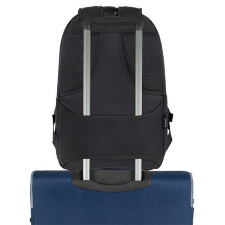 Рюкзак HEIKKI STRATEGY (ХЕЙКИ) универсальный, отделение для ноутбука, багажная лента, черный, 46х31х13 см, 272583