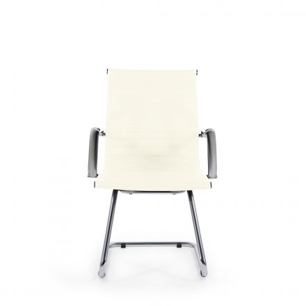 Кресло СН-300 Кайман Н/п soft хром S-0427 (слоновая кость)