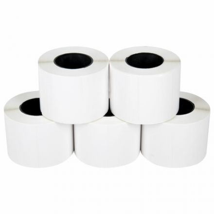 Термоэтикетки ЭКО, 58х40 мм, КОМПЛЕКТ 5 рулонов по 700 этикеток, УДАЛЯЕМЫЙ КЛЕЙ, 880962