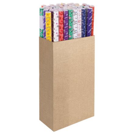 Бумага упаковочная подарочная мелованная "Funny Notes", 70x100 см, 10 дизайнов ассорти, ЗОЛОТАЯ СКАЗКА, 591919