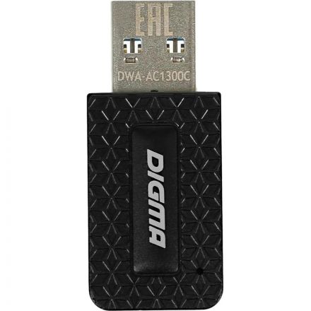 Сетевой адаптер Wi-Fi Digma DWA-AC1300C AC1300 USB 3.0 (ант.внутр.) 1ант