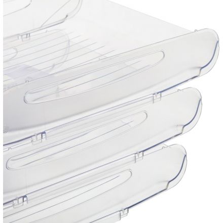 Лоток для бумаг Attache Элегант прозрачный 340х255х63