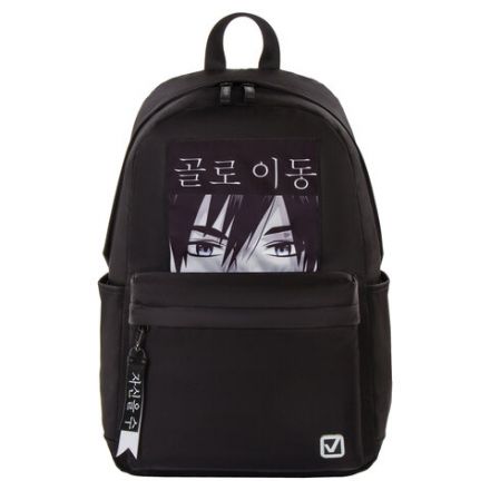 Рюкзак BRAUBERG FASHION CITY, универсальный, карман-антивор, "Anime View", черный, 44х31х16 см, 229964