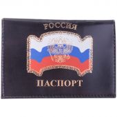 Обложка для паспорта OfficeSpace кожа, Флаг тиснение "Герб" Обложка для паспорта OfficeSpace кожа, Флаг тиснение "Герб"