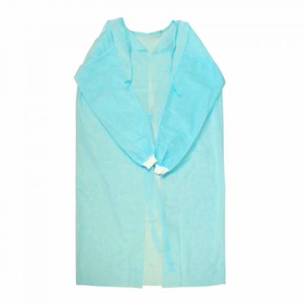 Халат хирург. н/с,рук.манжет, дл.140 см,пл.42,р.48-54,голуб, 2шт./уп,5053/2