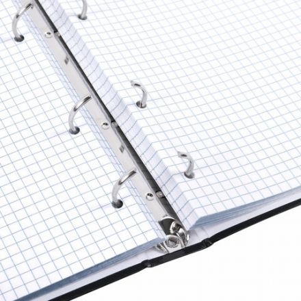 Тетрадь на кольцах А5 165х215 мм, 120 листов, твердый картон, клетка, BRAUBERG, "Dark", 404709