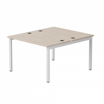 Бенч-система на 2 места Everprof EVO на металлокаркасе 1180х670(1370)x755 Дуб Соната/Белый