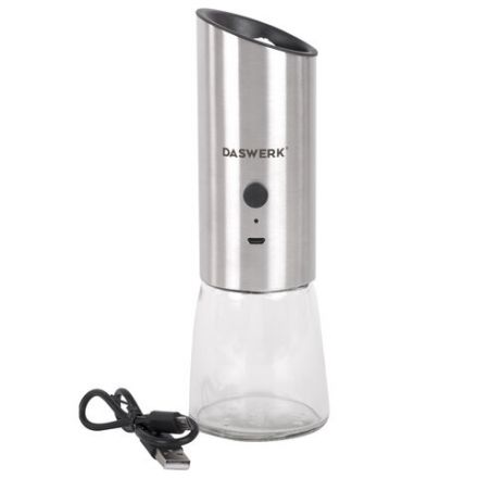 Гравитационная мельница для соли и специй электрическая, USB, PM-7, DASWERK (ДАСВЕРК), 456625