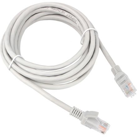 Патч-корд LSZH UTP Cablexpert кат.5e, 3м, литой, многожильный (серый)