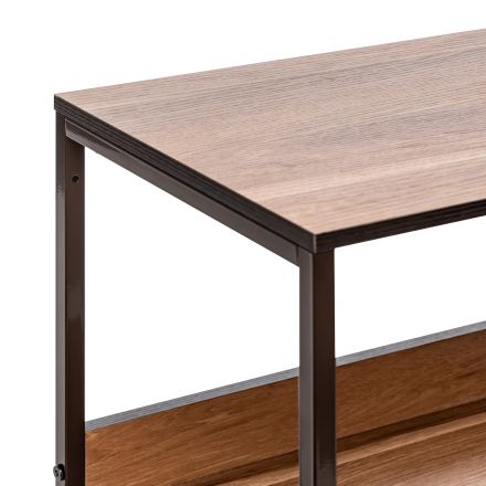 Комод Leset Локи 3 ящ. с полкой, Коричневый, Бежевый, Коричневый, Бежевый, светло-коричневый, темно-коричневый, Лён искусственный