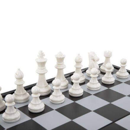 Шахматы, шашки, нарды магнитные "3 в 1" ХИТ, доска 25х25 см, ЗОЛОТАЯ СКАЗКА, 665763