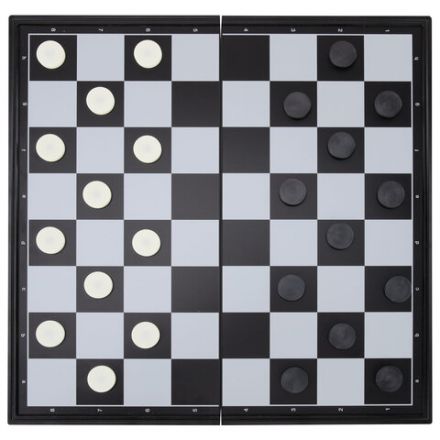 Шахматы, шашки, нарды магнитные "3 в 1" ХИТ, доска 25х25 см, ЗОЛОТАЯ СКАЗКА, 665763