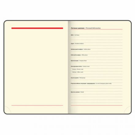 Ежедневник недатированный А5 (138х213 мм), BRAUBERG VISTA, под кожу, гибкий, 136 л., "Edvard Munch", 111984