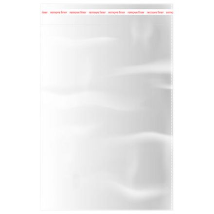 Пакеты БОПП с клеевым клапаном, КОМПЛЕКТ 100 штук, 25х35 + 4 см, 53 мкм, с усиленным швом, BRAUBERG, 700417