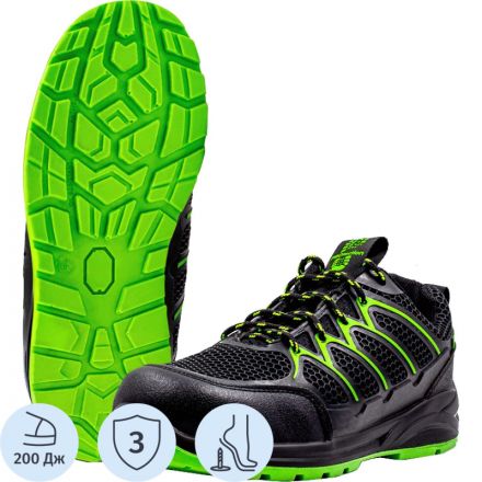 Полуботинки (кроссовки)  4232ККС ПУ/ПУ, КП, АС,черный  (47)